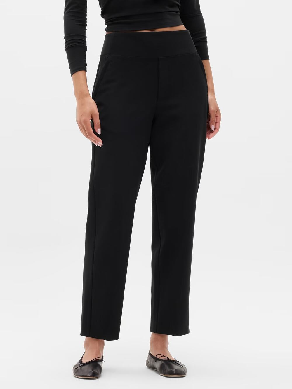 Athleta Endless High Rise Pants Women's Size 12 Black Stretch Career Workwear